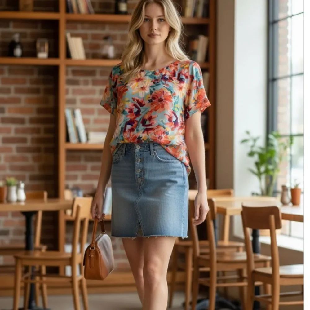 Classic Denim Skirt size 6